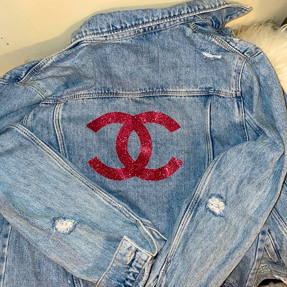 Jean Jacket With C’s 💕🍾